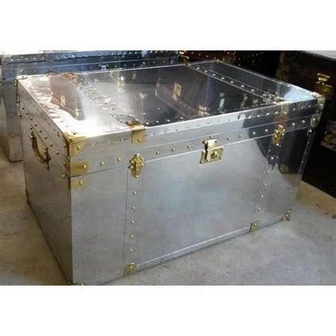 large metal trunk box|galvanized metal trunk.